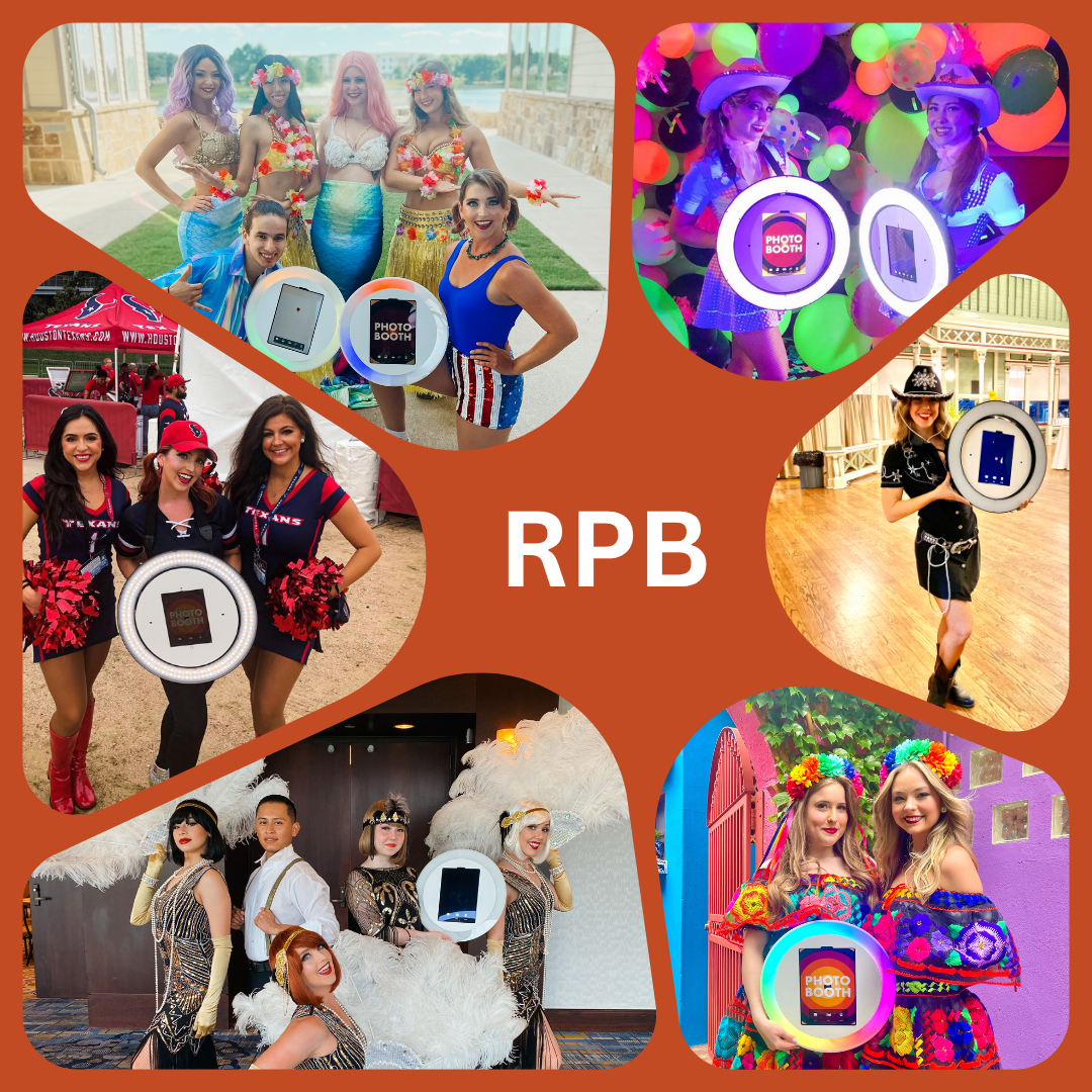Themed roaming photo booth setup